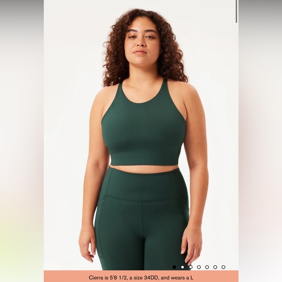 Girlfriend Collective Set Compressive High Rise Legging & Topanga Halter Bra NWT - Picture 5 of 14